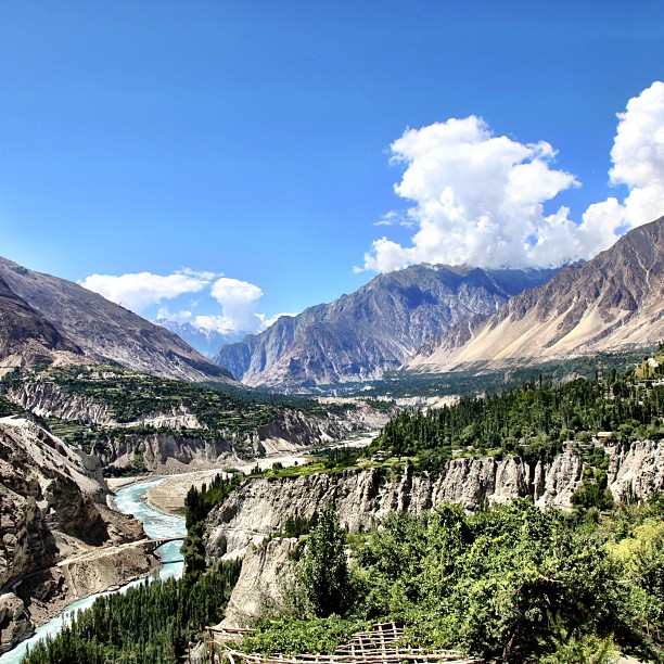 Hunza River | View from Altit Fort | Hunza Valley, Gilgit-Baltistan | Northern PAK