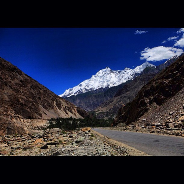 Rakaposhi Mountain Peak 7,788m | Kinu Kutto View Point | Ancient Silk Road | Karakoram Highway | Hunza-Nagar | Hunza Valley | Gilgit-Baltistan, Northern Pakistan