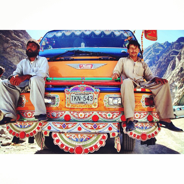 Local Truck Drivers | Posing Ala Hipsters :) | Daily Life | Blocked #Karakoram Highway | #Attabad Lake, #Hunza Valley | Gilgit-Baltistan, Northern #Pakistan