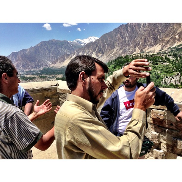 Cameraman in Action ! | #Altit Fort | Altit Village | #Karakoram Highway Journey | #Hunza Valley | #iPhonegraphy | #Gilgit-Baltistan Region | Northern #Pakistan