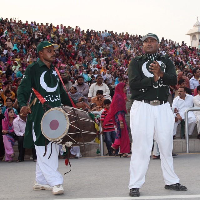 Lowering Flag Ceremony | #Wahga Border | Near #Lahore | Summer 2012 | Pakistan-India Border | #Punjab Province, #Pakistan