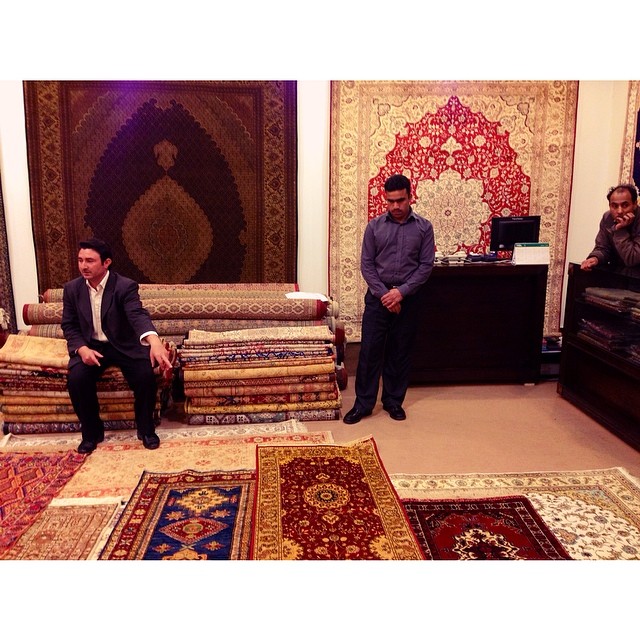 Silk Carpet | #KarpetTerbang | Afghan #Carpet Shop | Winter 2014 | #Centaurus Mall | #Islamabad, Pakistan