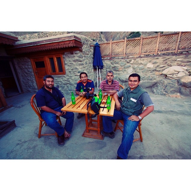 Chillax at the Cafe of Baltit Fort | Watching the Mountains | #Throwback #Summer2013 #MukaPenatSekor2 | Baltit Fort, Karimabad | Hunza Valley, Gilgit-Baltistan Region | Northern Pakistan